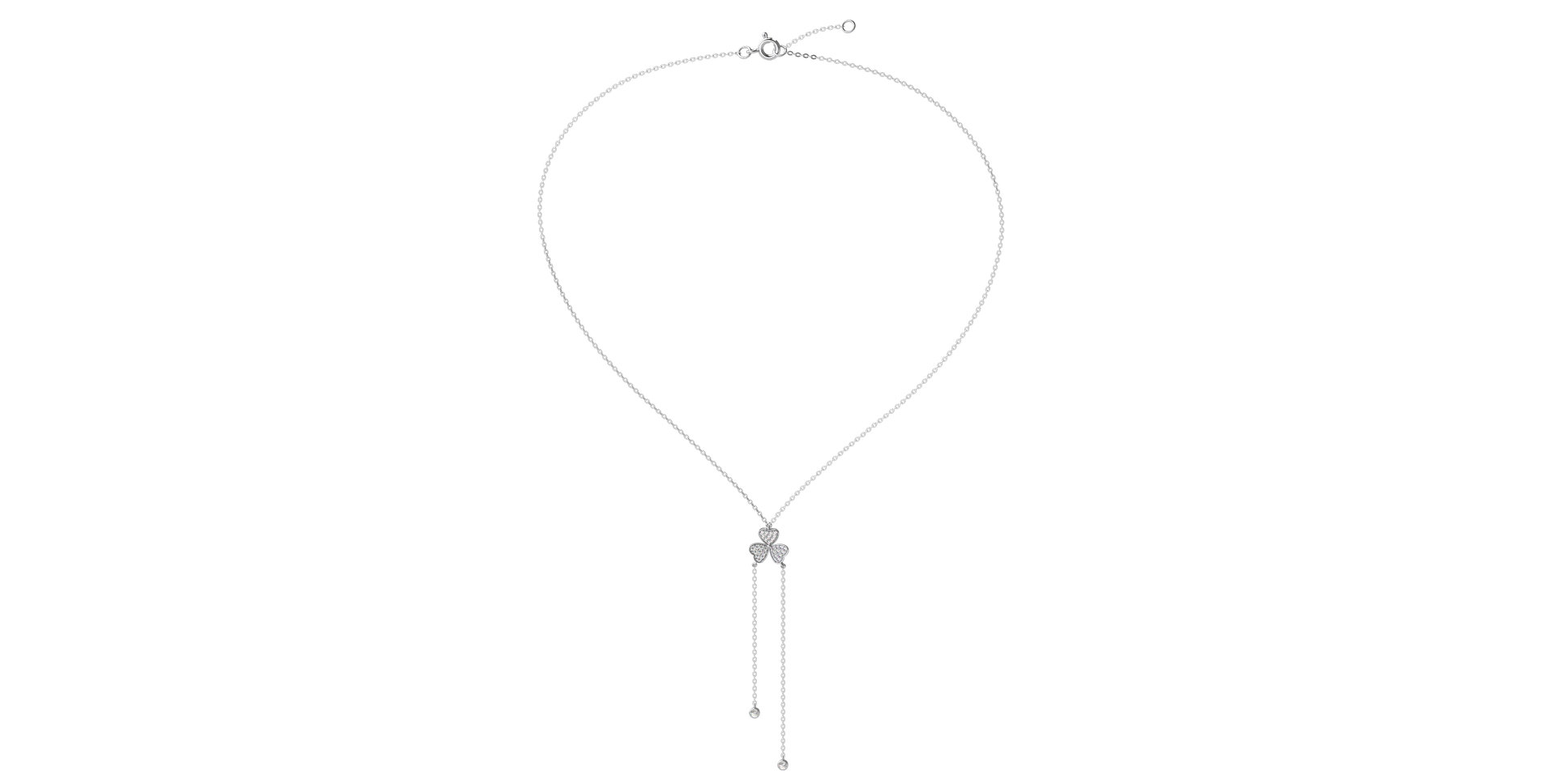 Diamond necklace Flower Waterfall