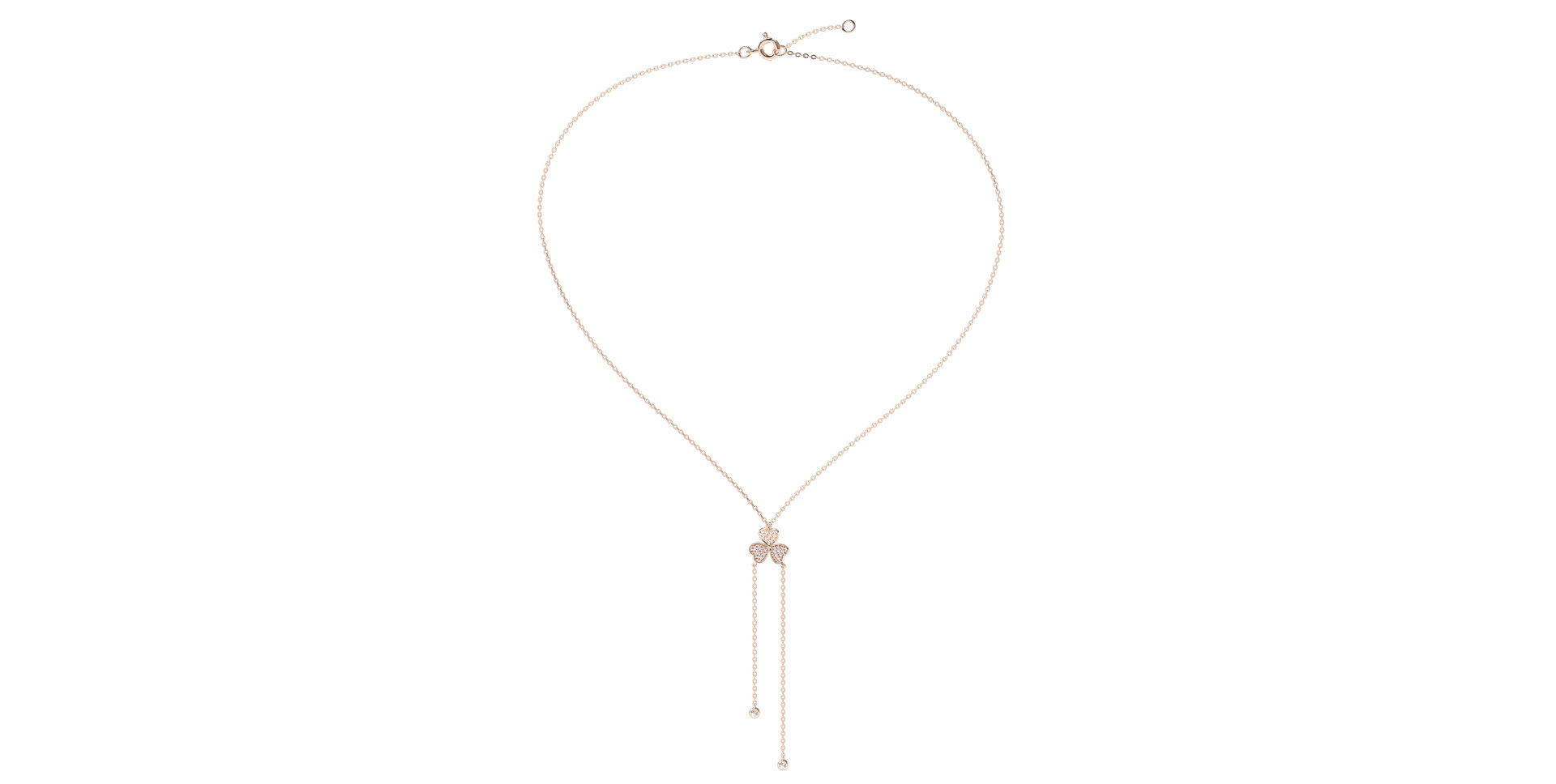 Diamond necklace Flower Waterfall