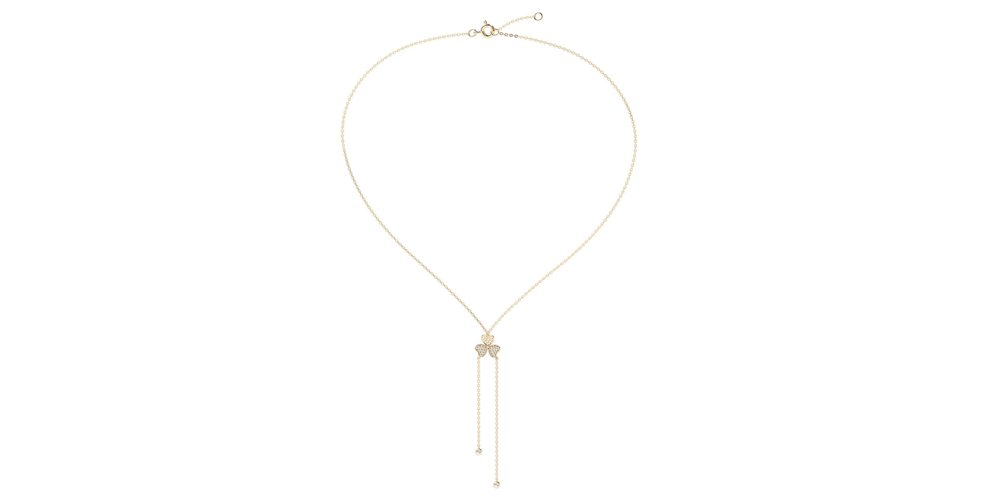 Diamond necklace Flower Waterfall