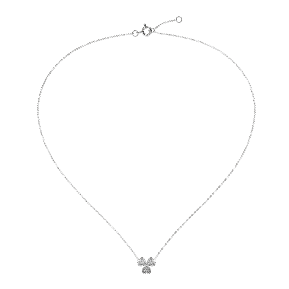 Diamond necklace Trefoil