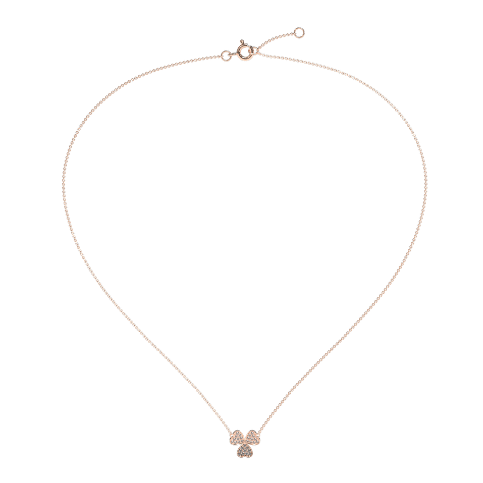Diamond necklace Trefoil