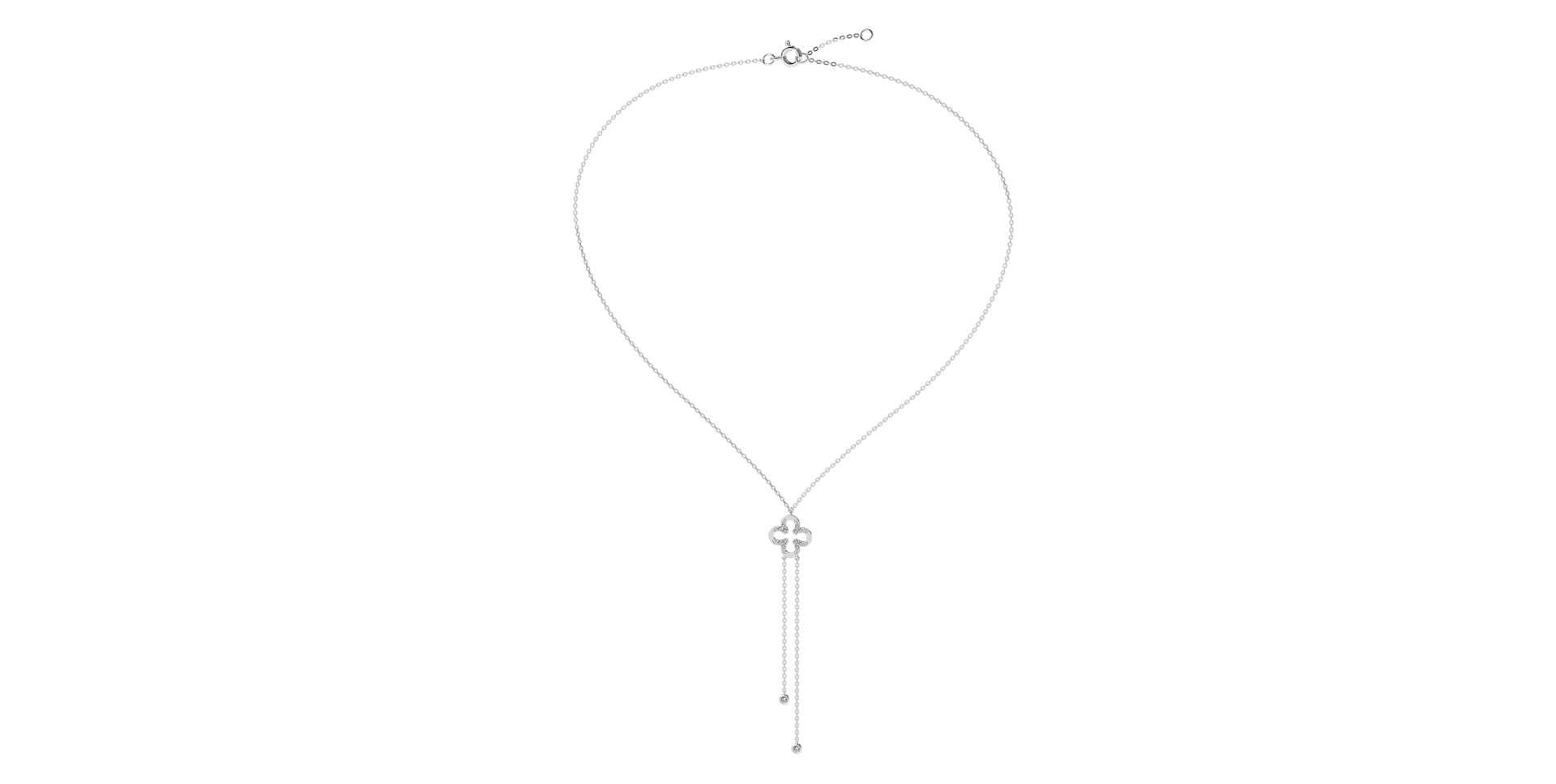 Diamond necklace Glamour Waterfall