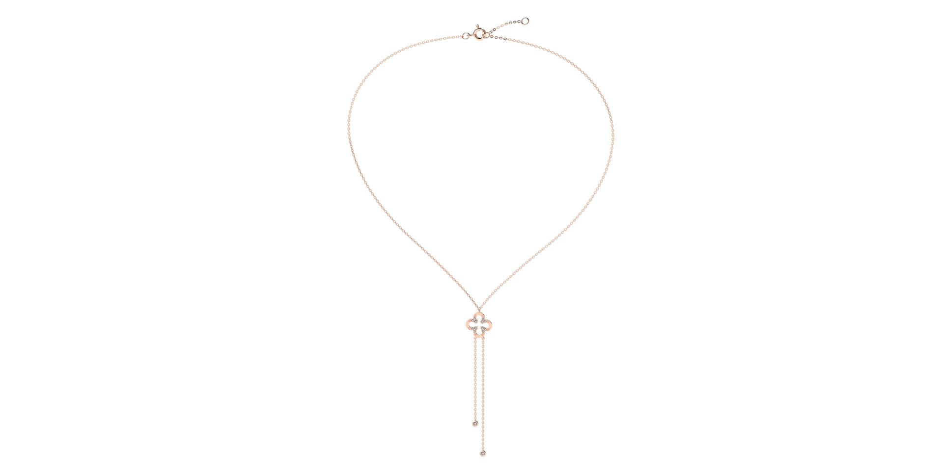 Diamond necklace Glamour Waterfall