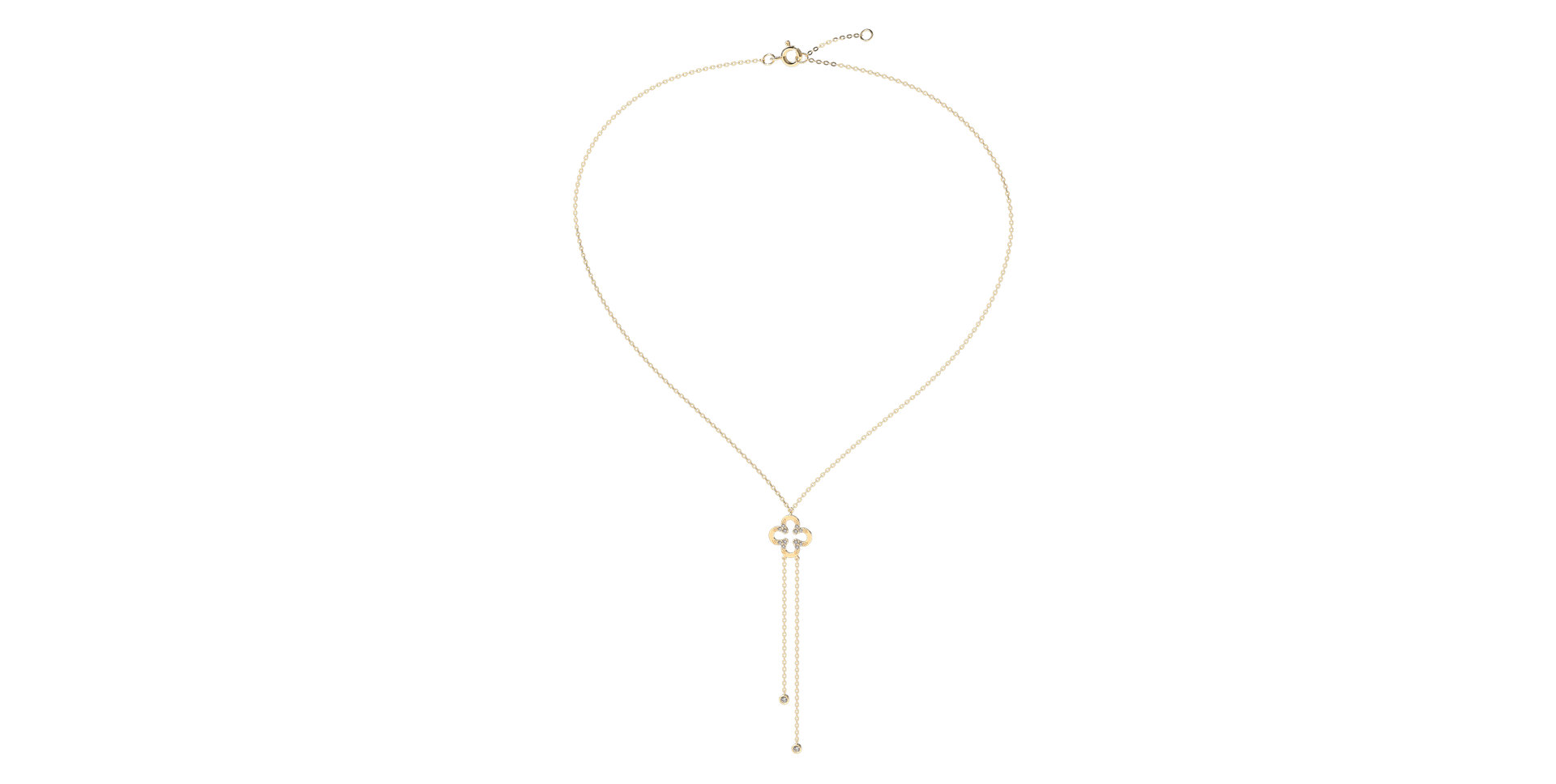 Diamond necklace Glamour Waterfall