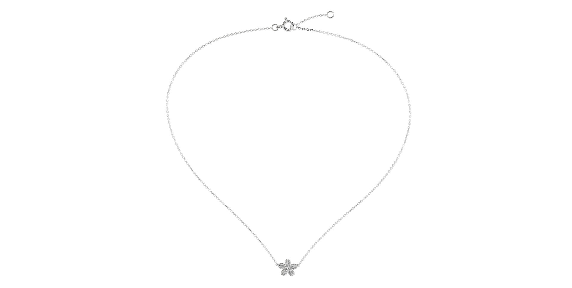 Diamond necklace Flower