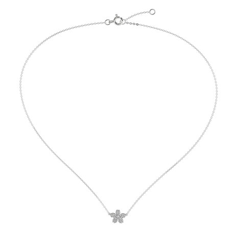 Diamond necklace Flower