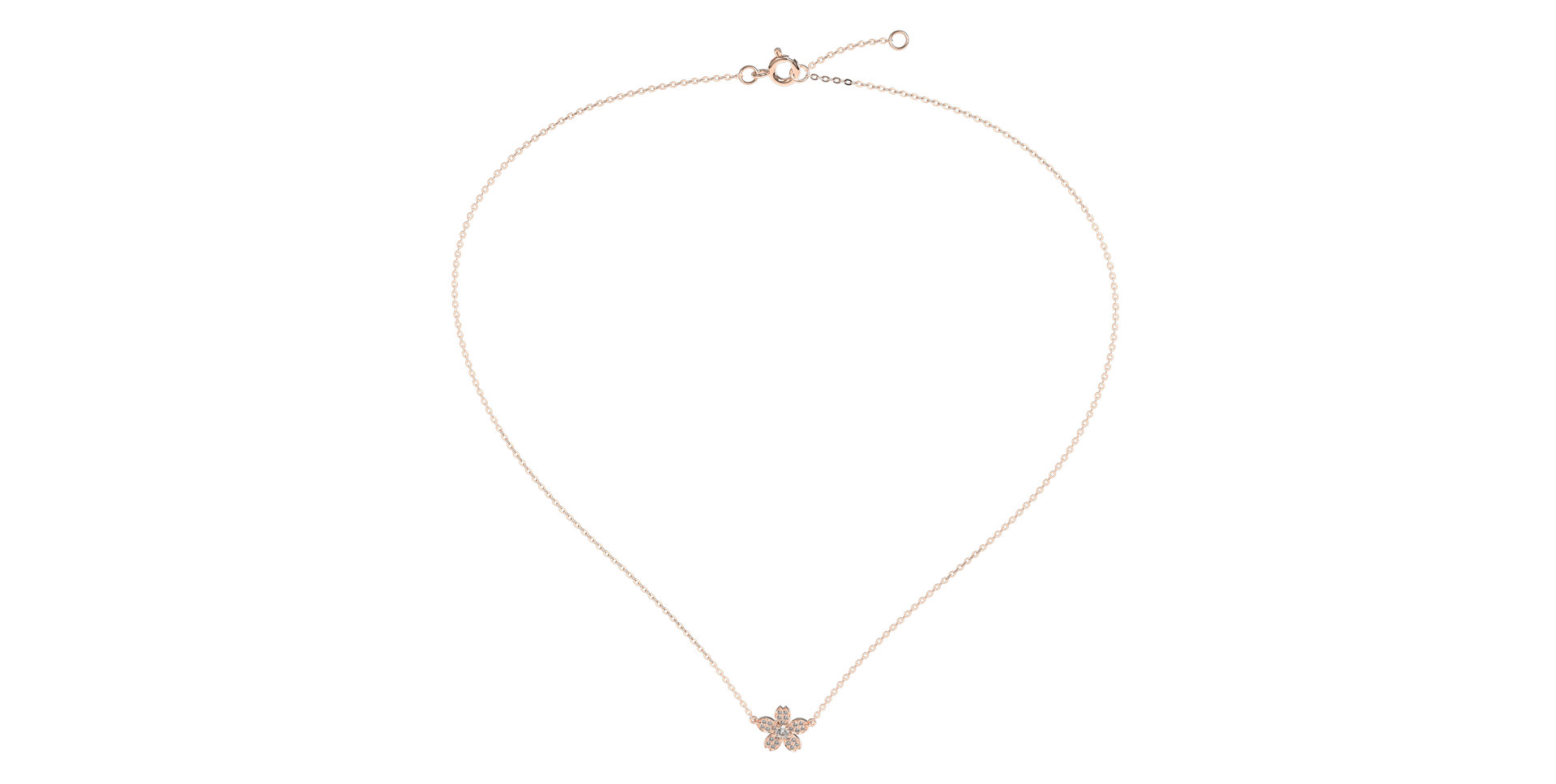 Diamond necklace Flower