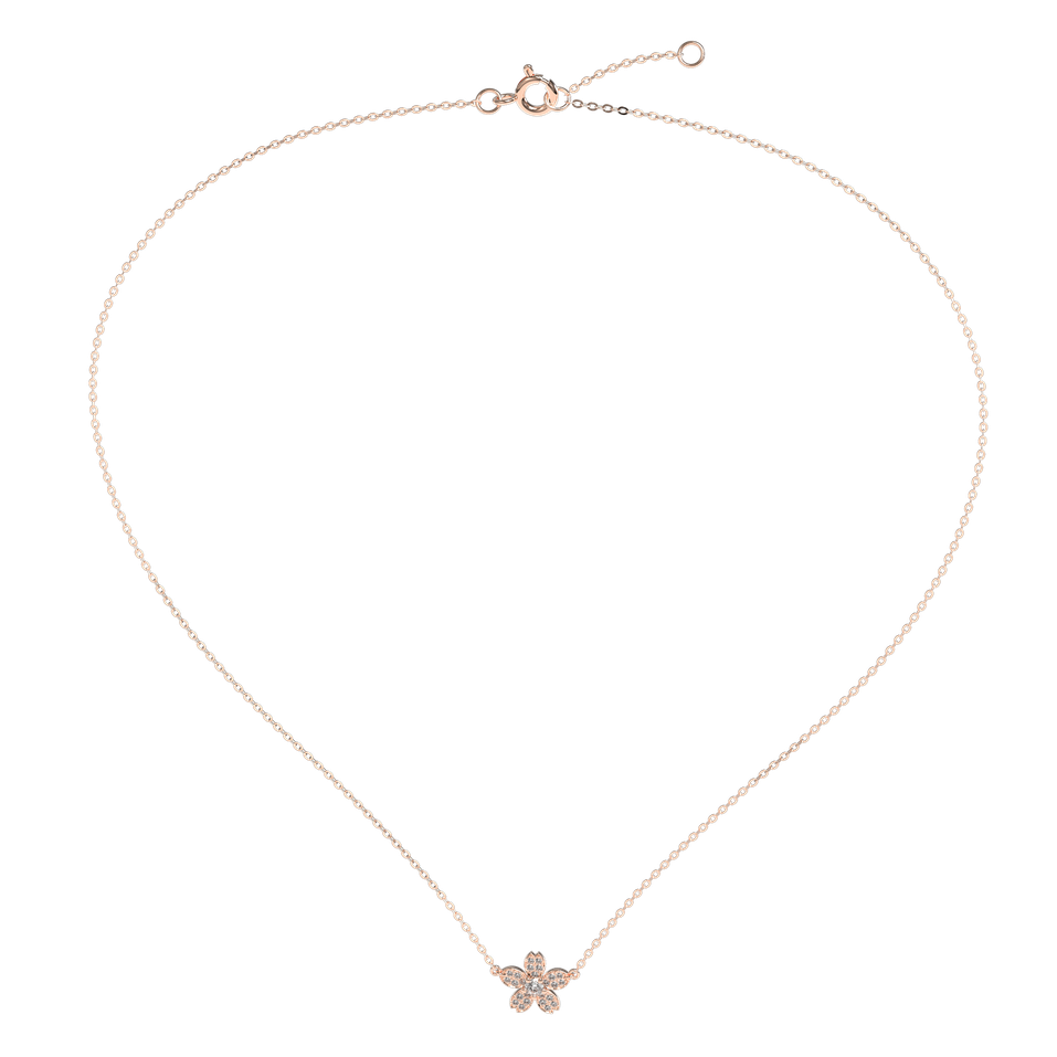 Diamond necklace Flower