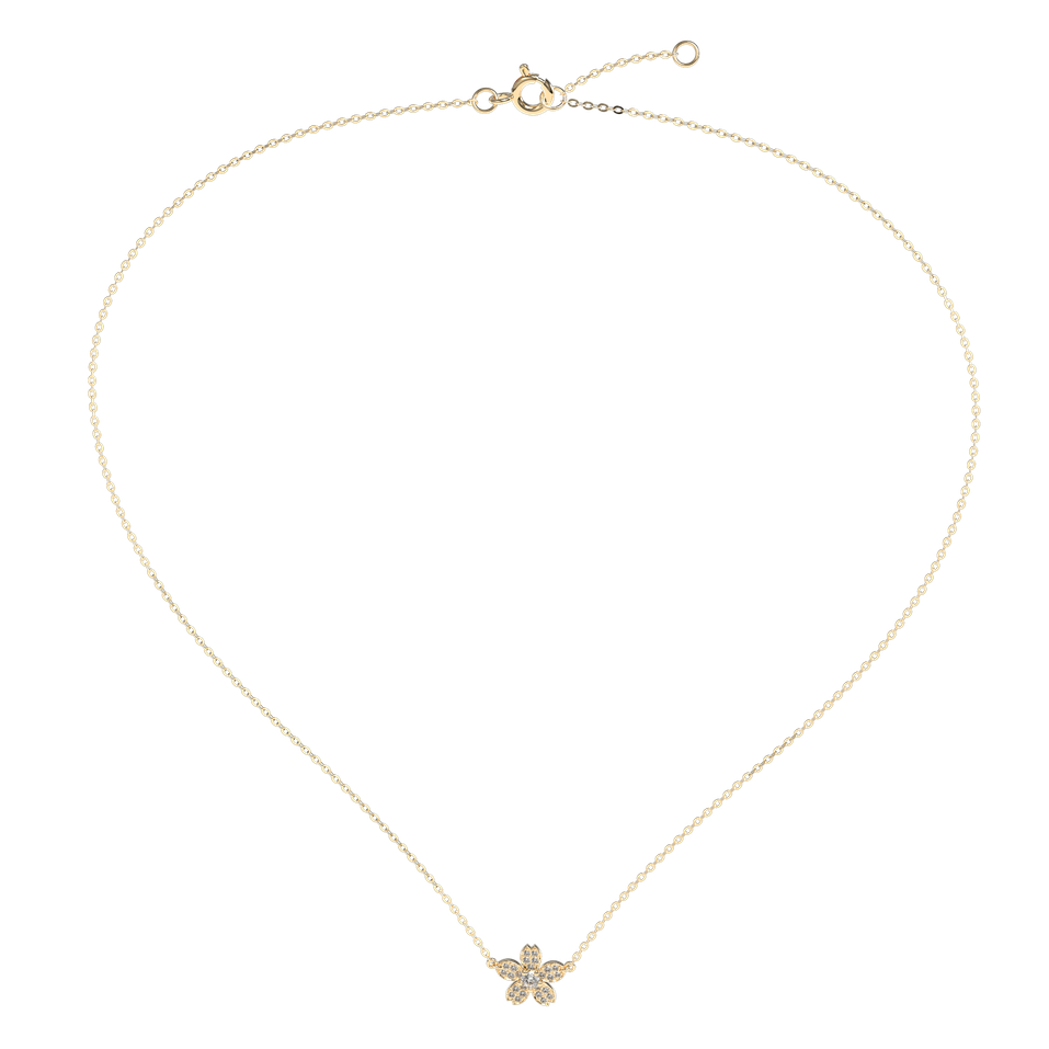 Diamond necklace Flower