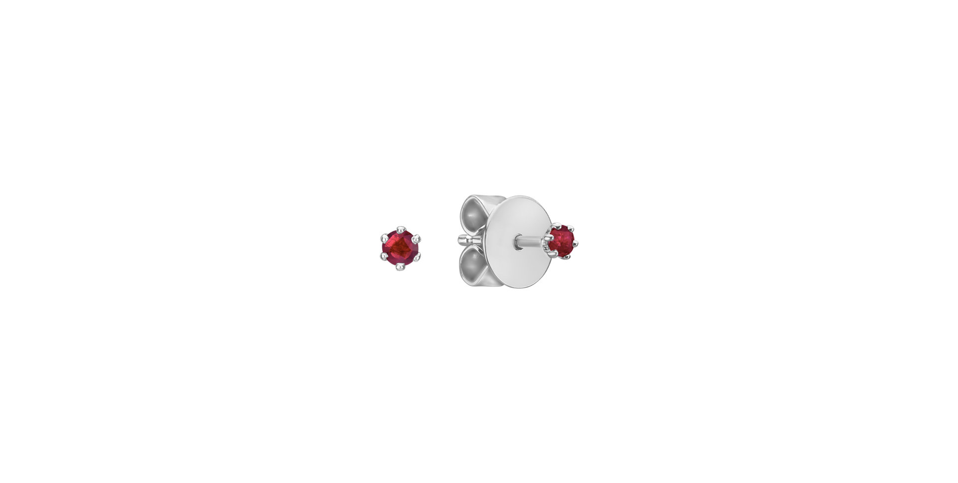 Earrings with Ruby Vesper Romance