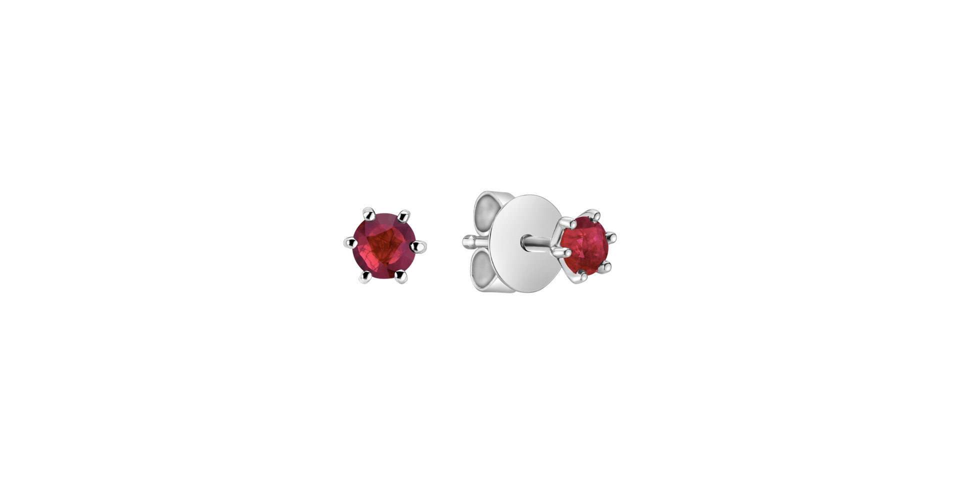 Earrings with Ruby Vesper Romance