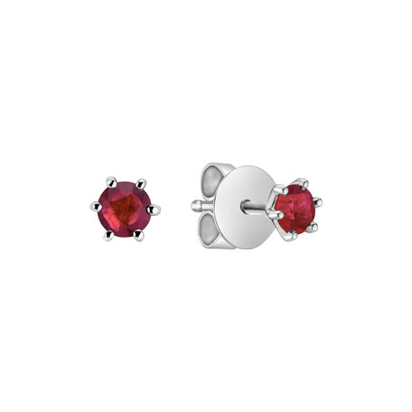 Earrings with Ruby Vesper Romance