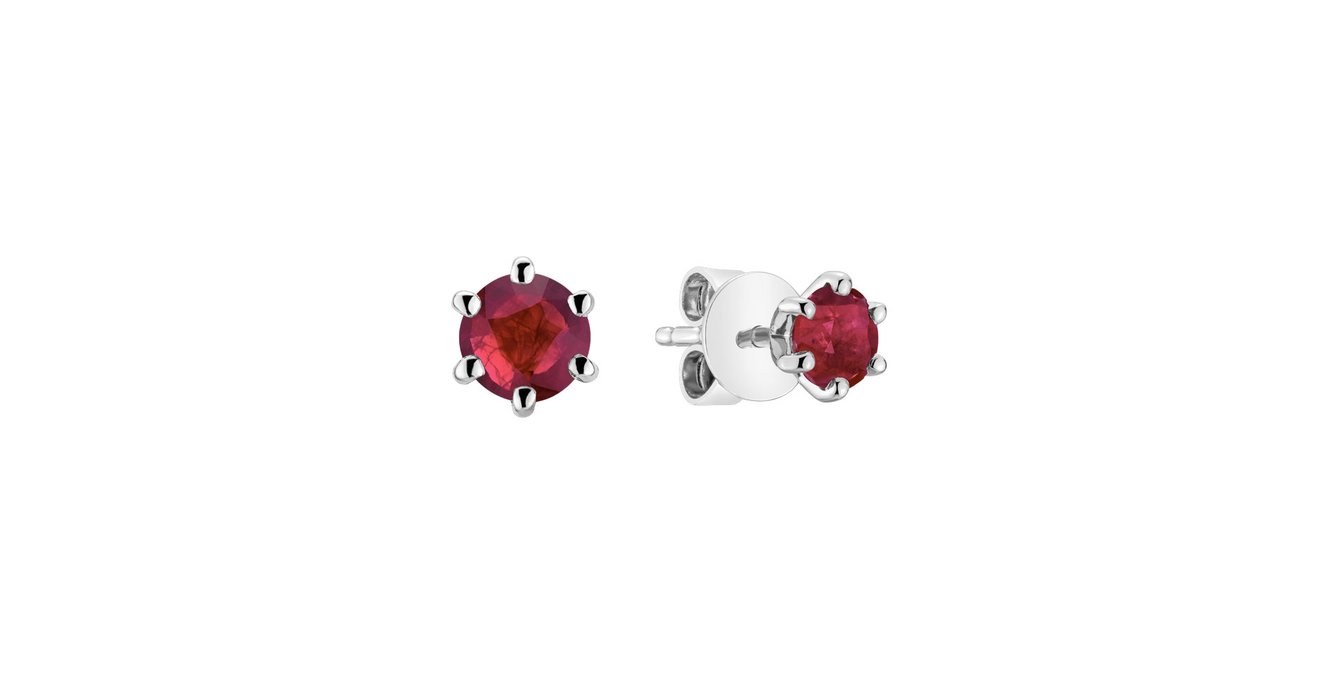 Earrings with Ruby Vesper Romance