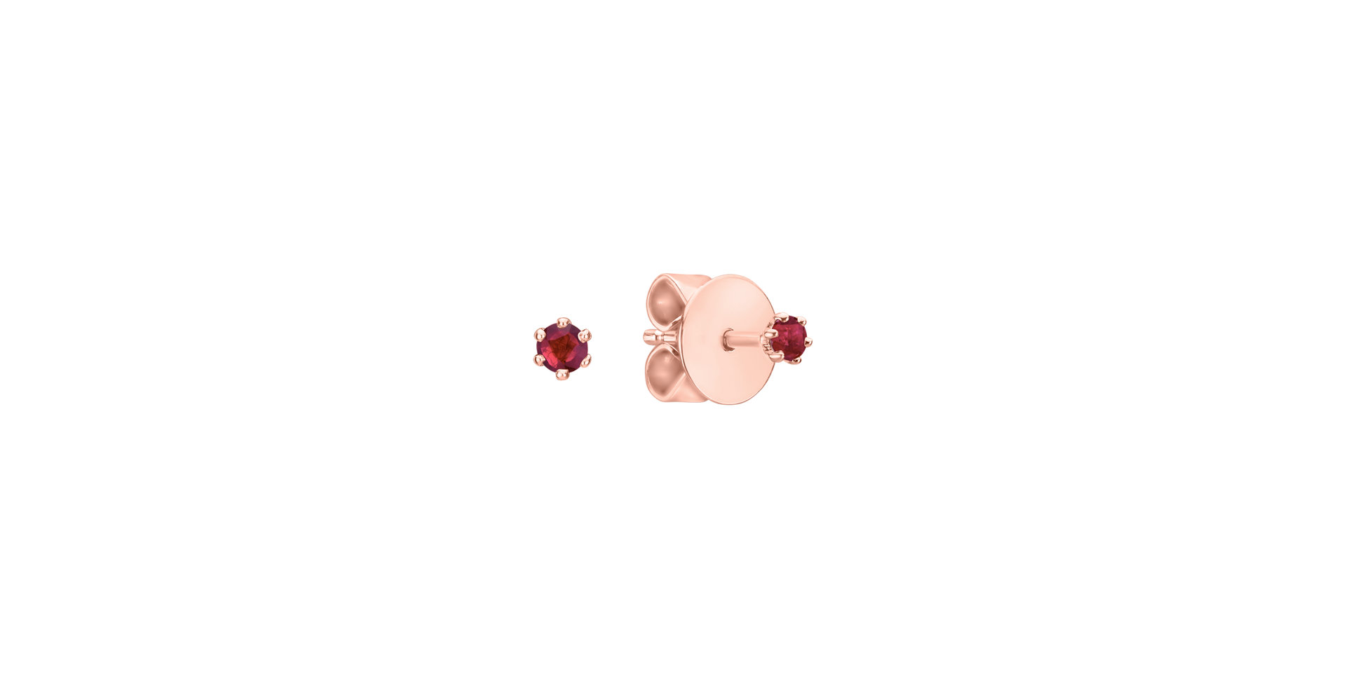 Earrings with Ruby Vesper Romance
