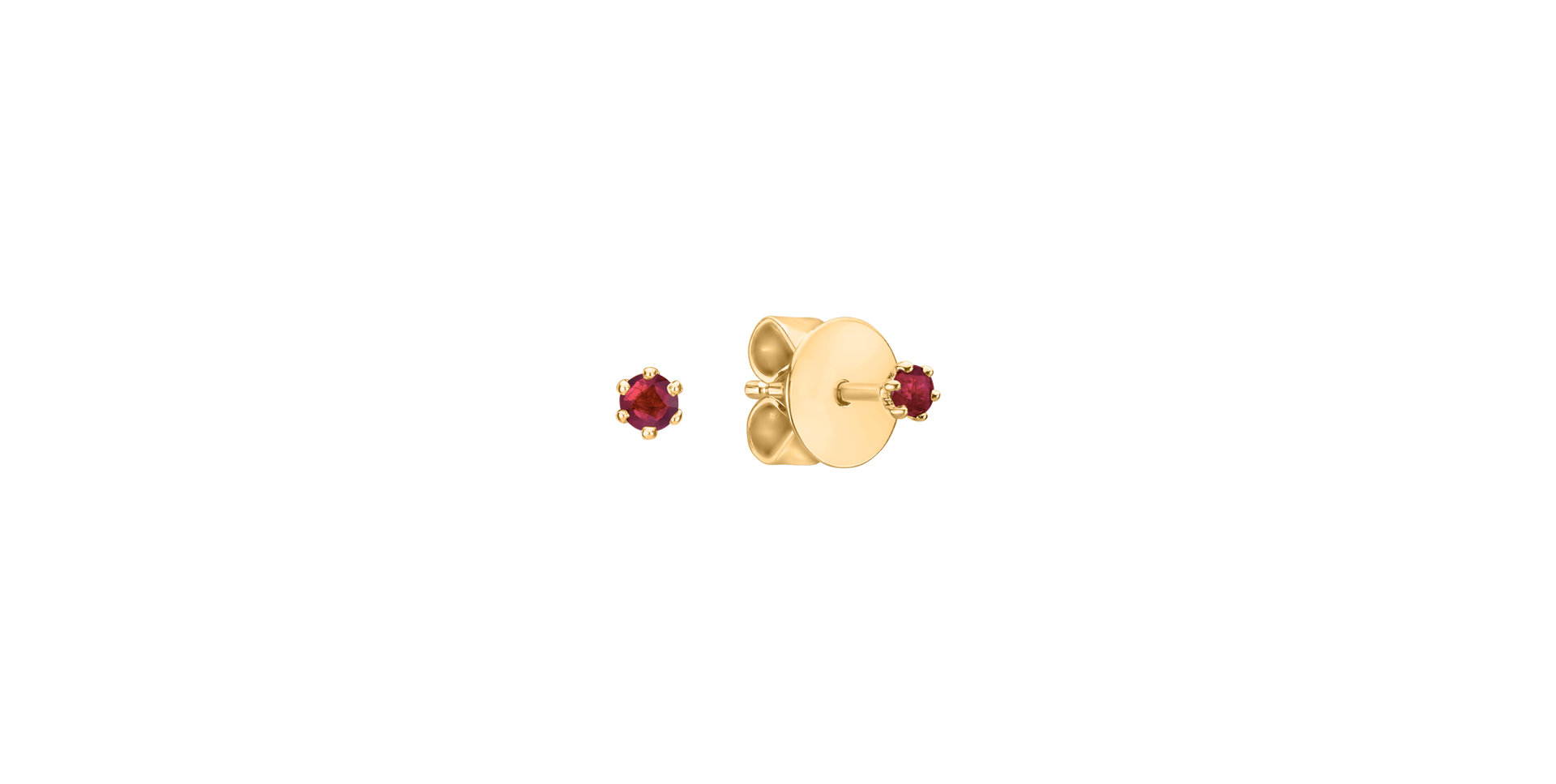 Earrings with Ruby Vesper Romance