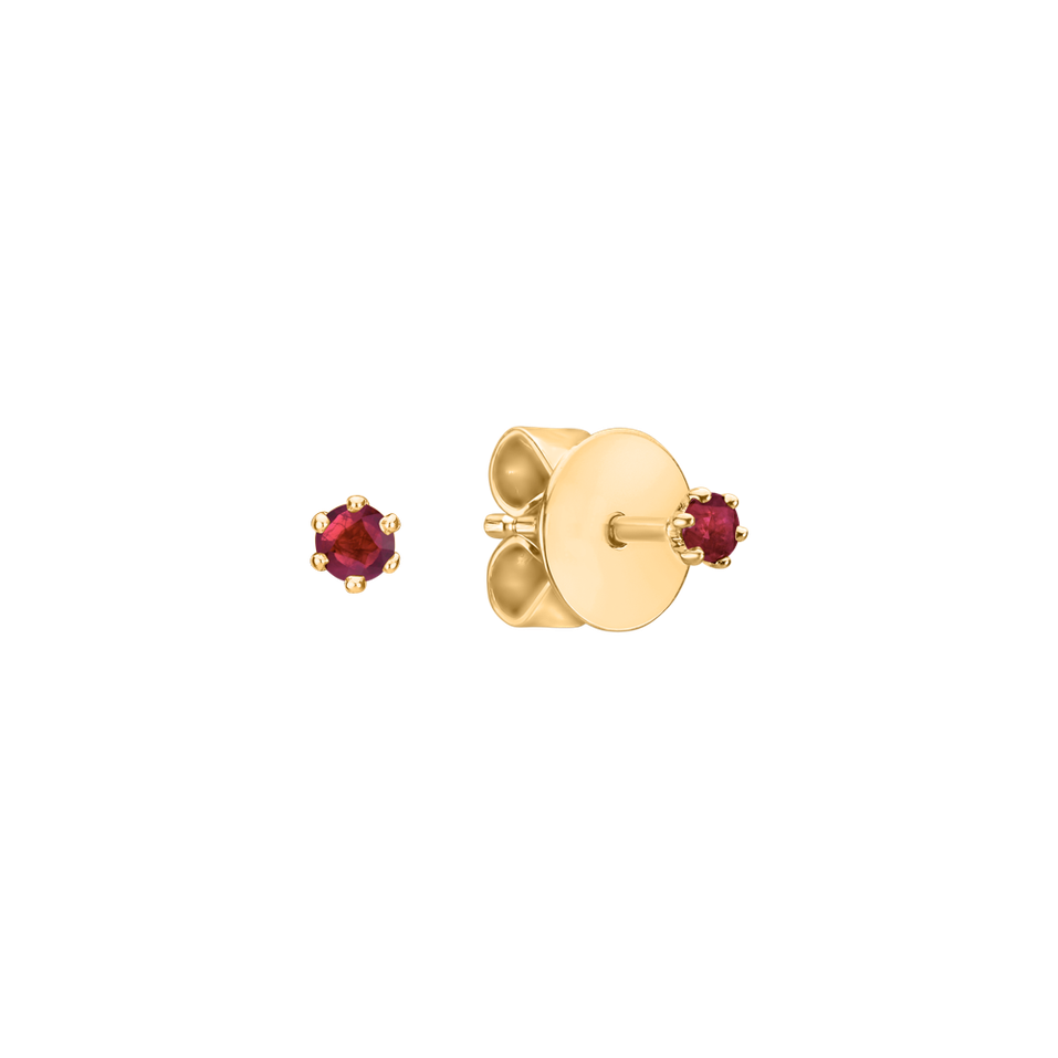 Earrings with Ruby Vesper Romance