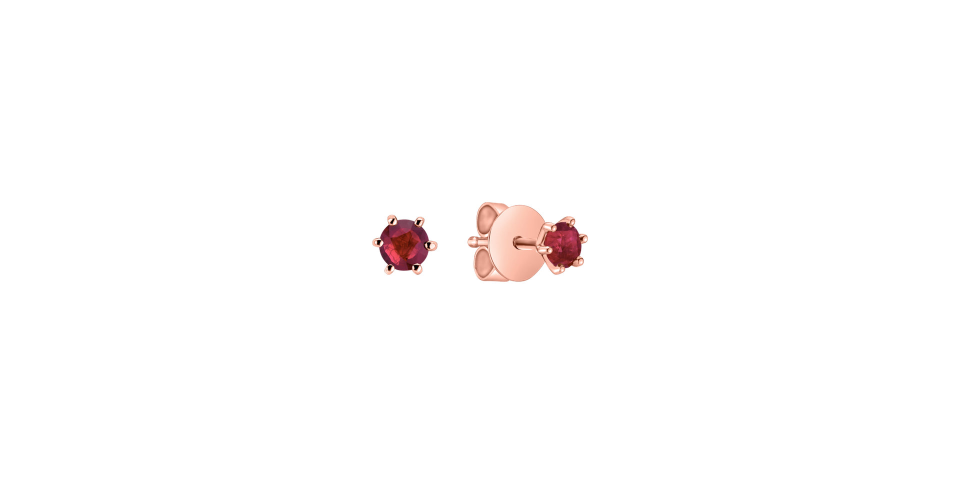Earrings with Ruby Vesper Romance