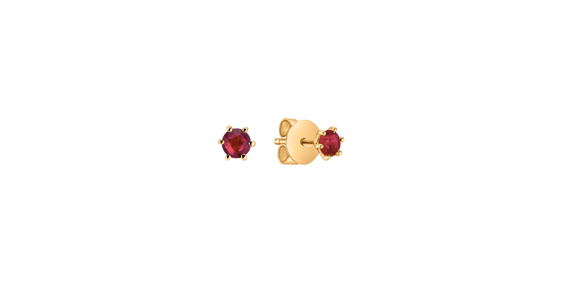 Earrings with Ruby Vesper Romance