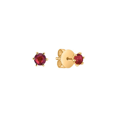 Earrings with Ruby Vesper Romance
