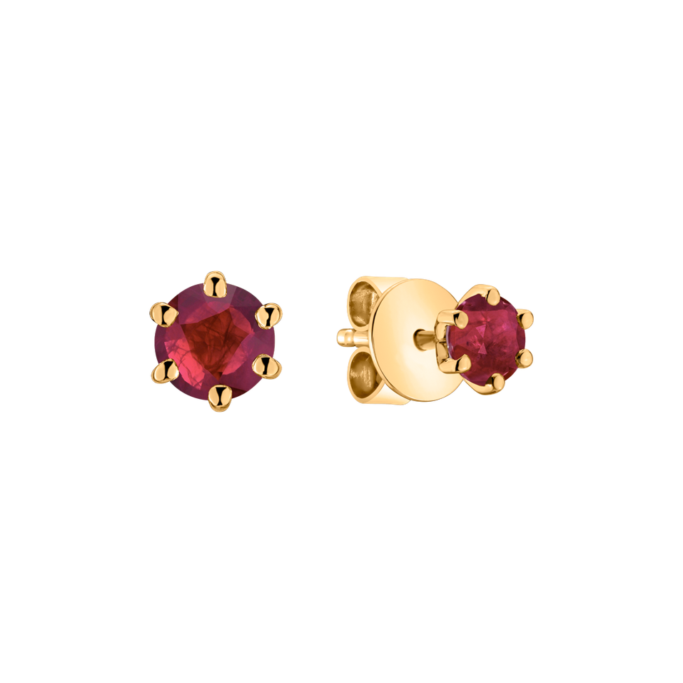 Earrings with Ruby Vesper Romance