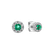 Diamond earrings with Emerald Everyday Glow3