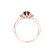 Diamond ring with Ruby Midnight Serenity3