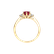 Diamond ring with Ruby Midnight Serenity3