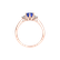 Diamond ring with Tanzanite Midnight Serenity3