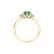 Diamond ring with Emerald Midnight Serenity3