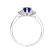 Diamond ring with Sapphire Midnight Serenity3