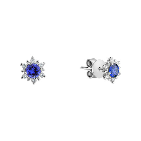 Diamond earrings with Tanzanite Fancy Fairytale