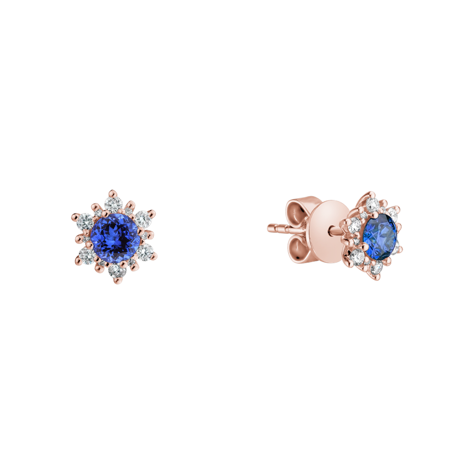 Diamond earrings with Tanzanite Fancy Fairytale