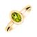 Ring with Peridot Space Bonbon3