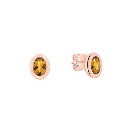 Earrings with Citrine Sweet Candy