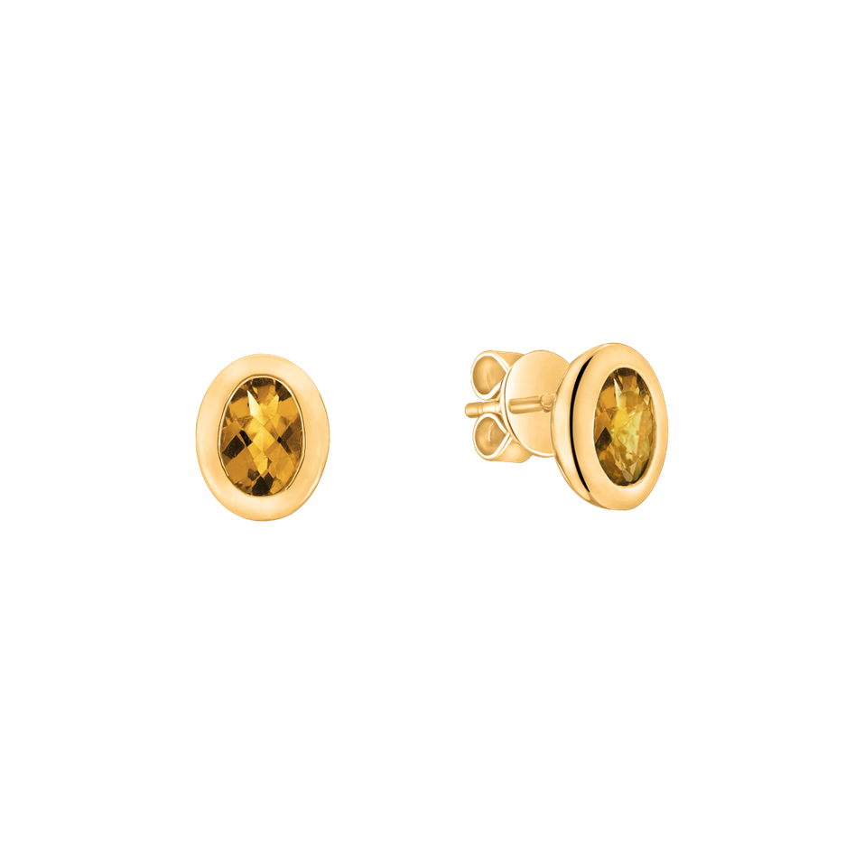 Earrings with Citrine Sweet Candy