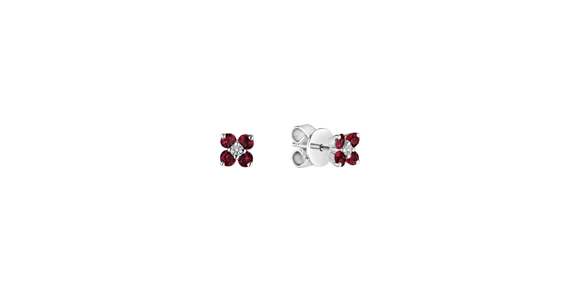 Diamond earrings with Diamantem Divine Bloom