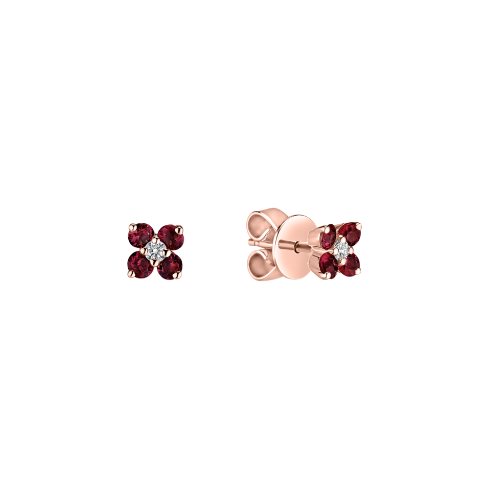 Diamond earrings with Diamantem Divine Bloom
