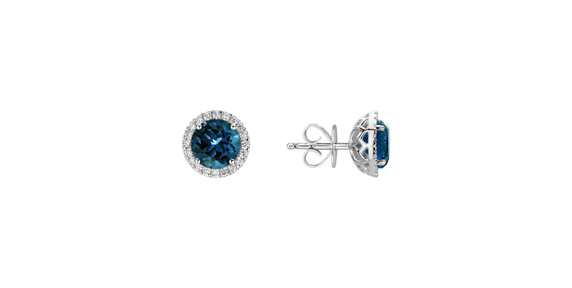 Diamond earrings with Topaz London Eternal Sunshine