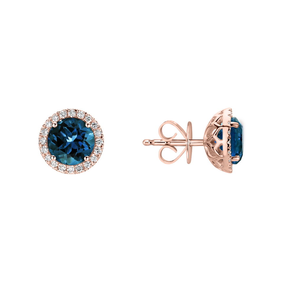 Diamond earrings with Topaz London Eternal Sunshine