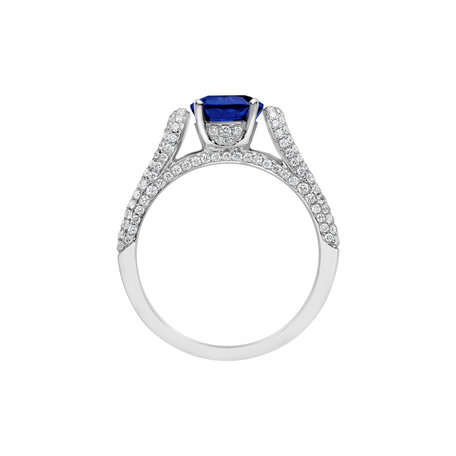 Diamond ring with Sapphire Gentleman's Dream