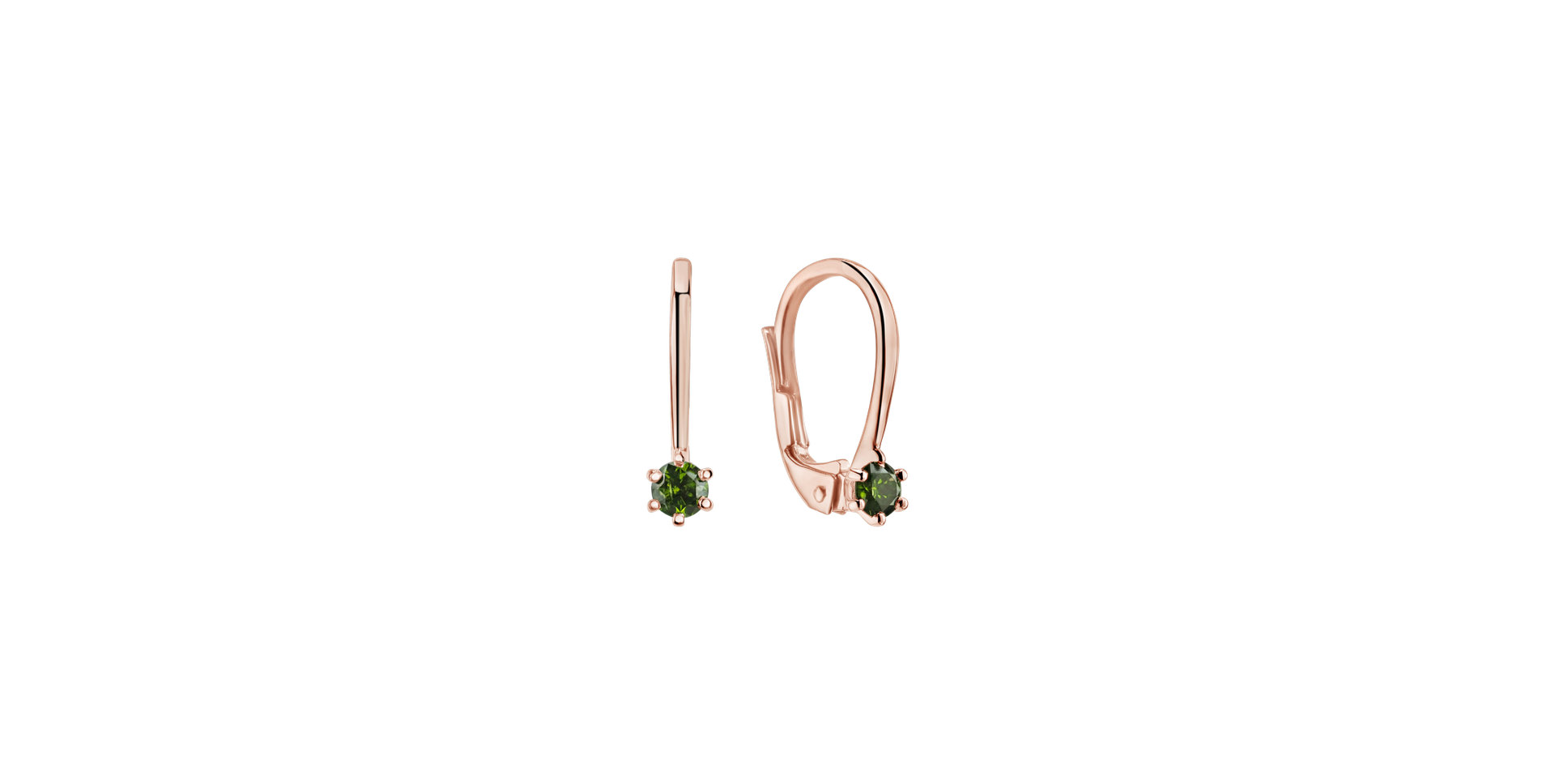 14ct rose gold diamond earrings Everyday Glow