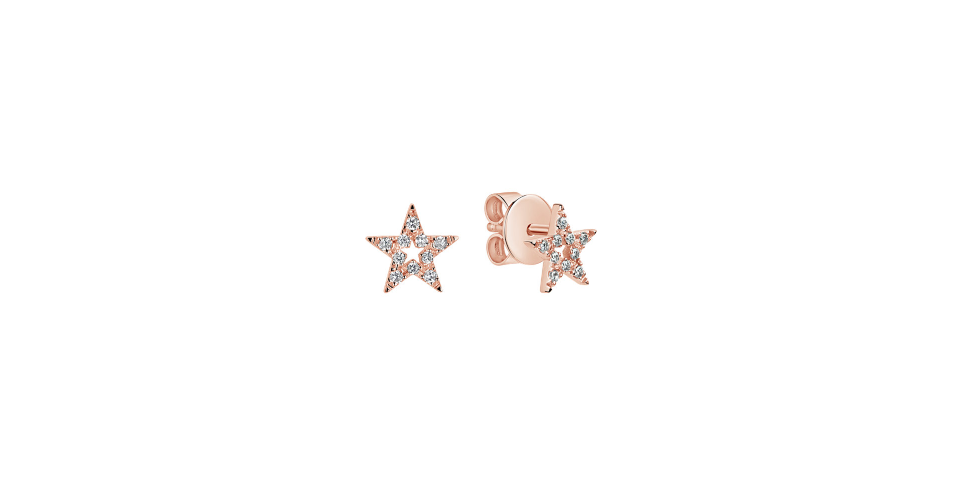 Diamond earrings Gentle Star