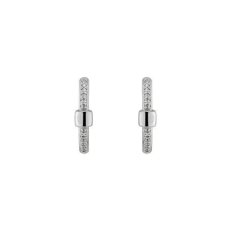 Diamond earrings Charming Circle