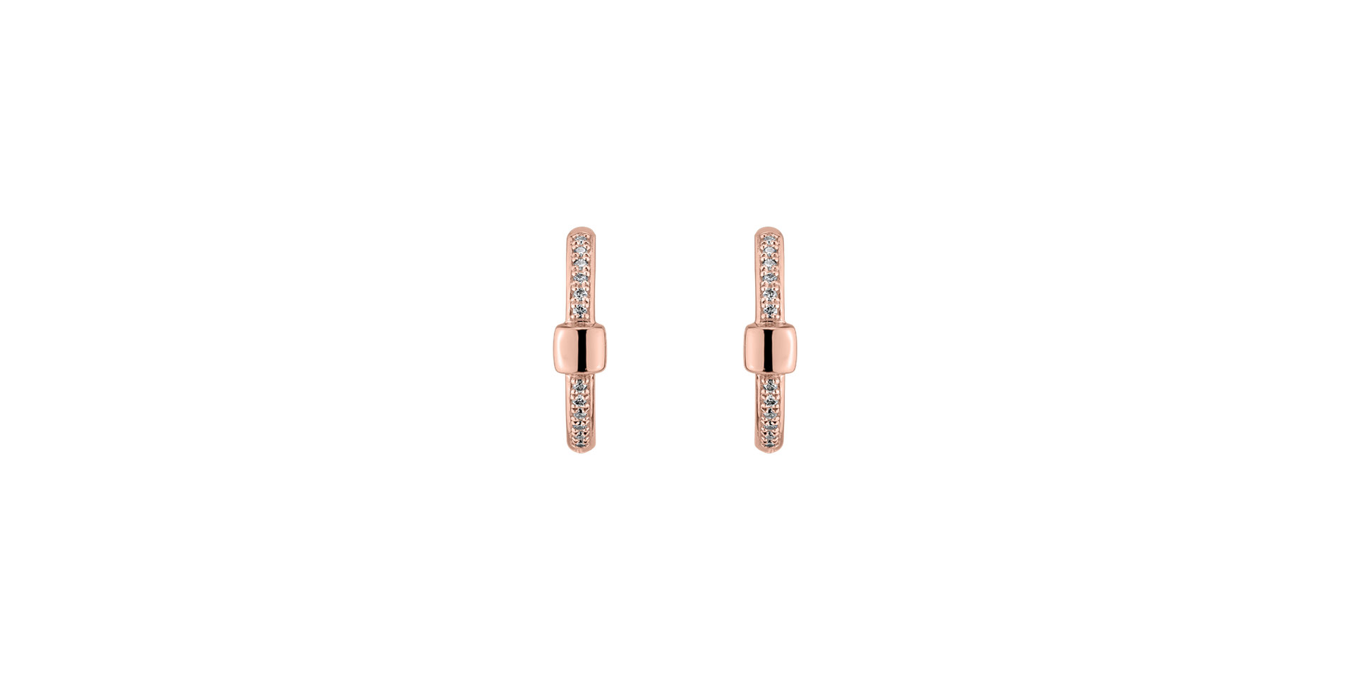 Diamond earrings Charming Circle