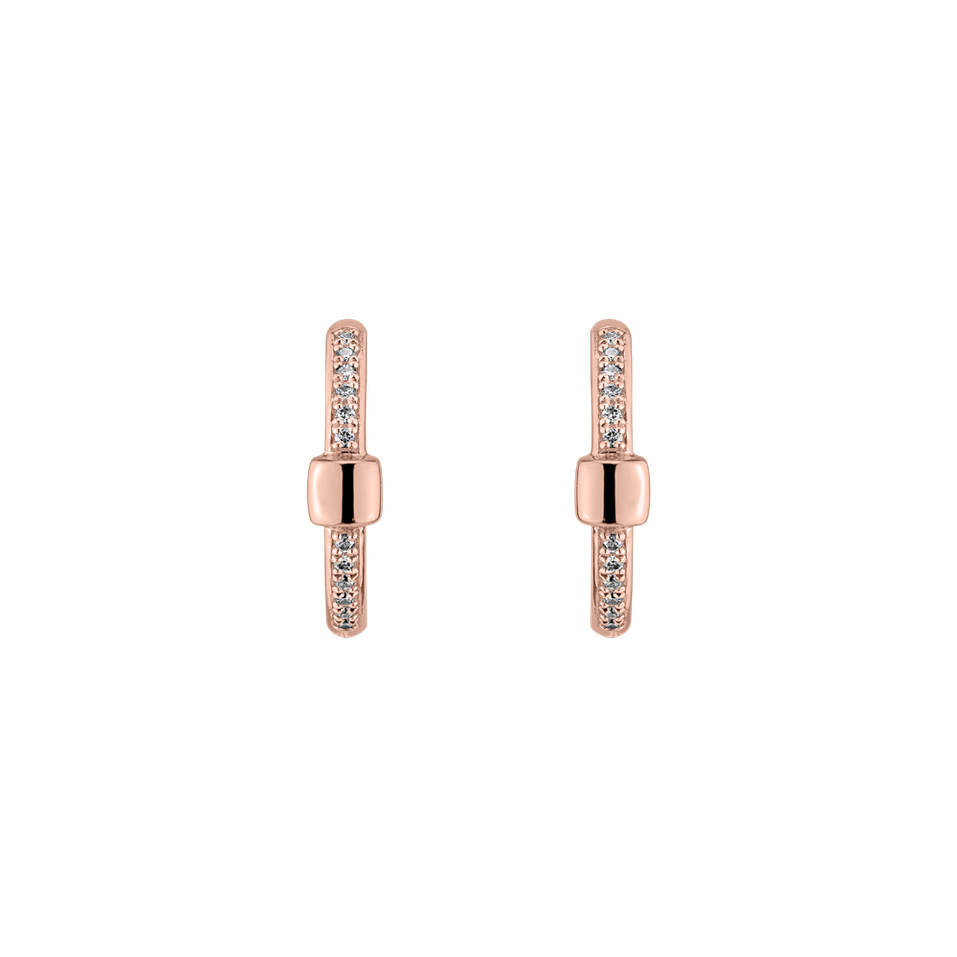 Diamond earrings Charming Circle