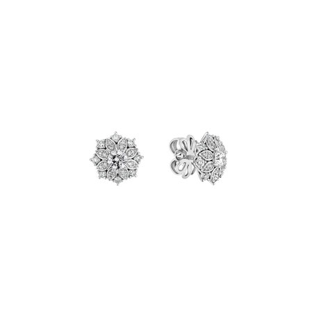 14ct white gold diamond earrings Enchanting Gift
