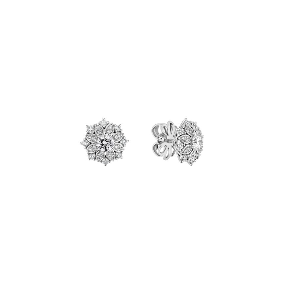 14ct white gold diamond earrings Enchanting Gift
