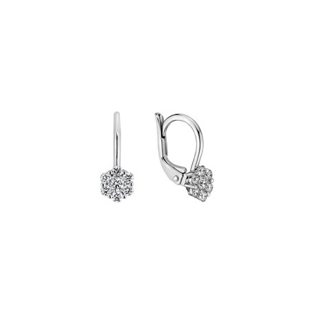14ct white gold diamond earrings Eternal Brilliance