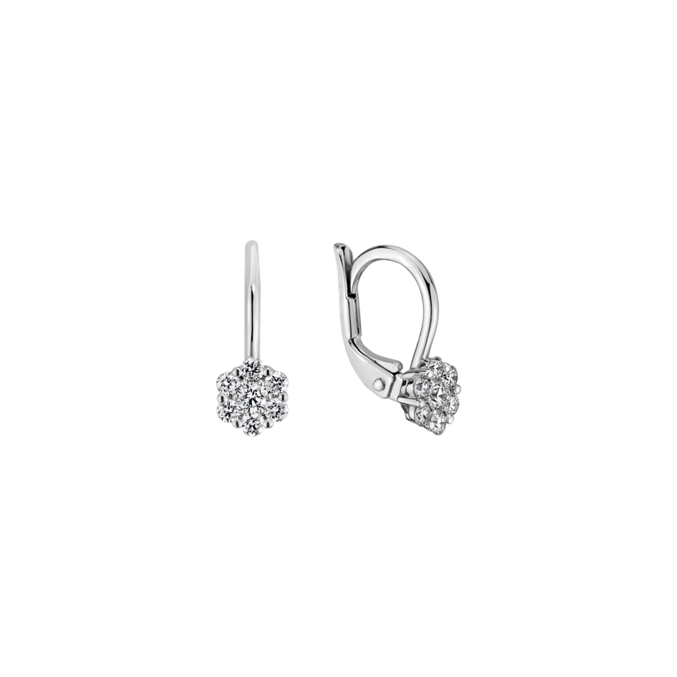14ct white gold diamond earrings Eternal Brilliance