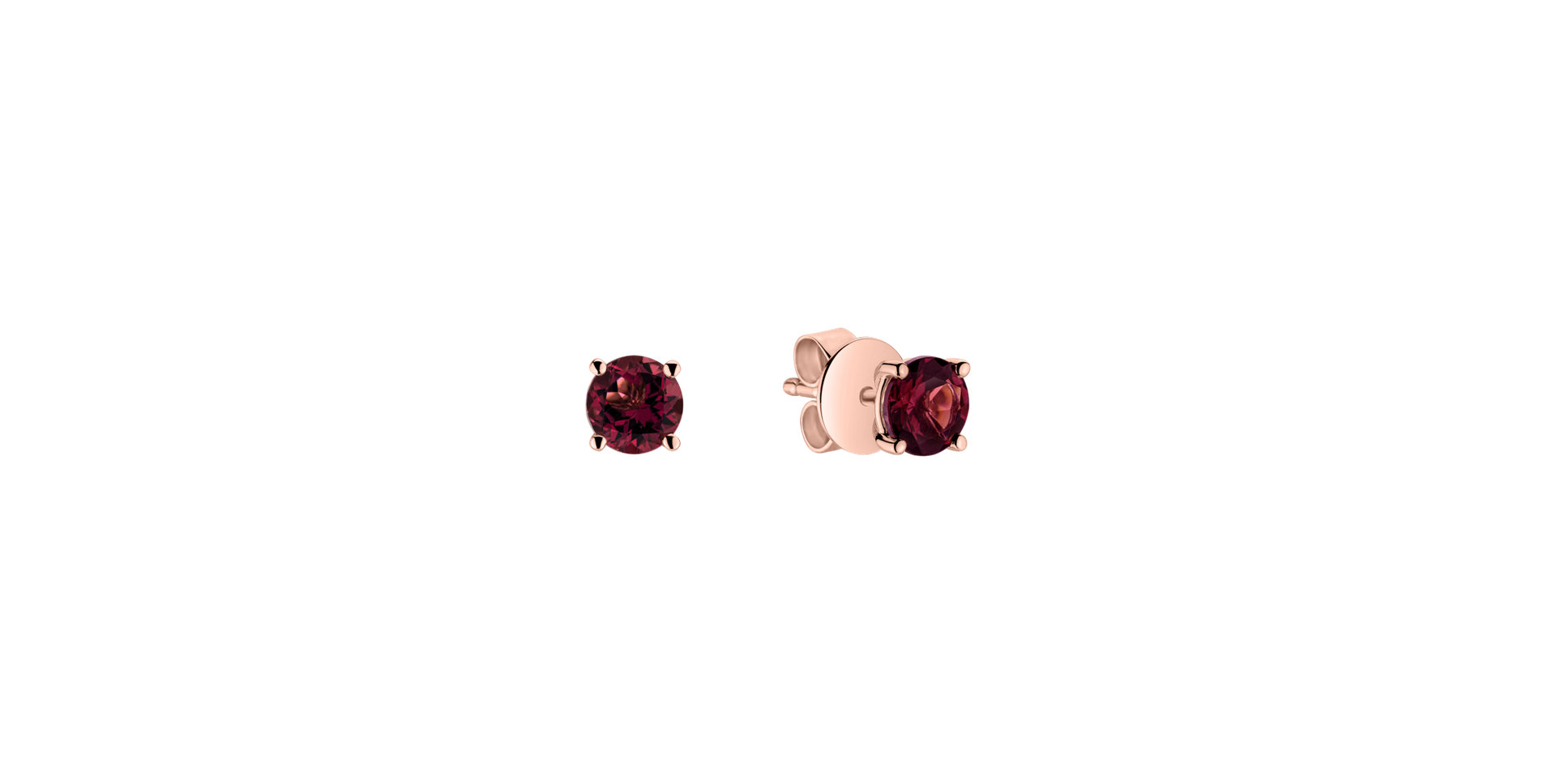 Earrings with Rhodolite Virginia Love